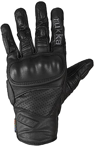 Rukka Hero 2.0 perforierte Motorrad Handschuhe, schwarz, 10