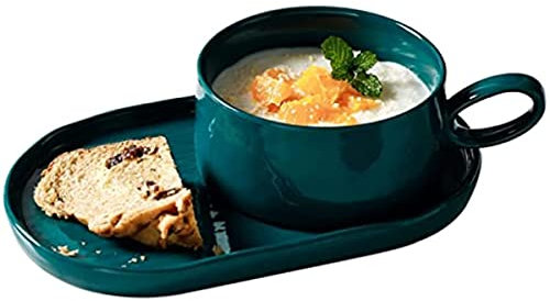 EdirFtra A set of French onion soup bowls with handles, solid soup and sandwich board combination, suitable for grain, pasta, ice cream, dishwasher, microwave, and oven safes,A