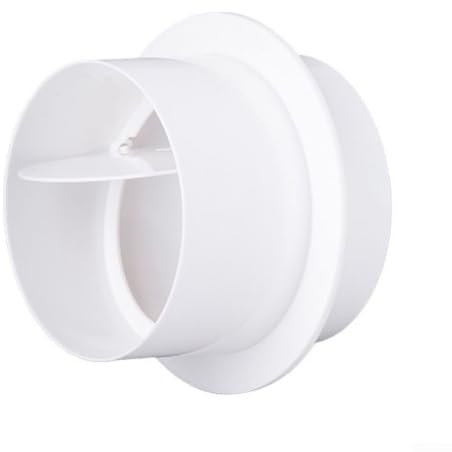EpheyFIF Clapet anti-retour de tuyau rond en PVC, pour salle de bain, cuisine, extracteur d'air (150 mm)