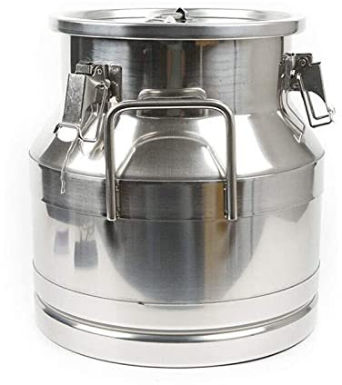Bidons de Transport Bidon de Lait en Acier Inoxydable Seau de Lait Seau de vin Seau Bidon de Lait 20L,20L/5,5 gallons