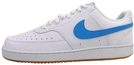 NIKE Herren Court Vision LO NN Sneaker, White University Blue Gum Yell, 43 EU