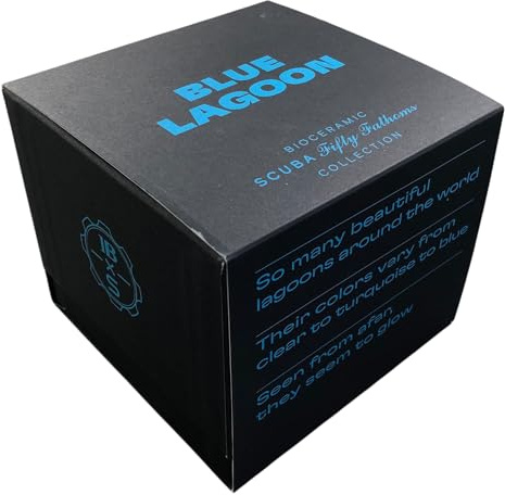 Swatch Montre bracelet Scuba Fifty Fathoms X Blancpain Blue Lagoon, bleu