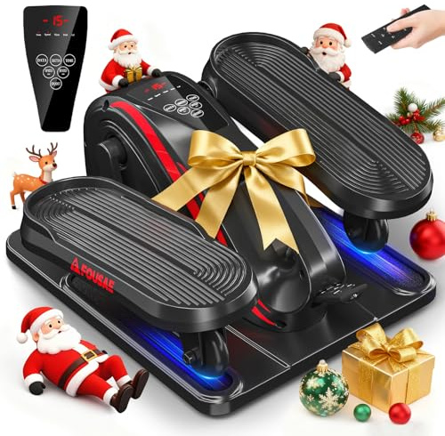 FOUSAE Under Desk Elliptical Machine for Seniors, Electric Pedal Exerciser with 15 Adjustable Speed & 3 Auto Mode, Cross Trainer with Remote Control, Leg Exerciser for Home/Office Low-Impact Workouts