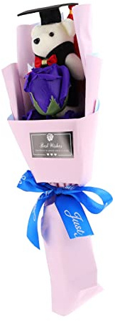 HAMPPLIES Bouquet Laurea con e Decorativi per Regali e Decorazioni Festa Laurea Idea per Laureati e Ragazze Addobbo Ed