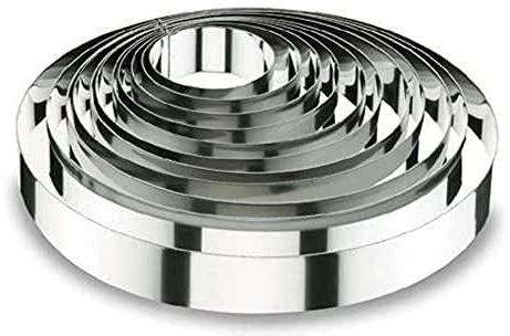 Lacor 68628 Emporte-Pièces Cercle à Tarte Rond 28 x 6 cm Inox 18 / 10 | Fabriqué en acier inoxydable de qualité alimentaire; haute résistance à la corrosion et usure quotidienne