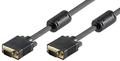 Goobay 24491 Cavo per monitor SVGA Full HD dorato - Spina VGA (15-pin) > Spina VGA (15-pin)