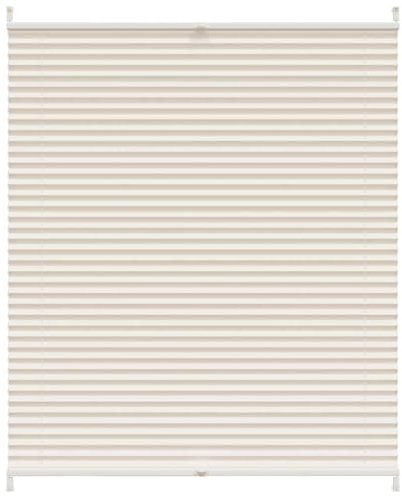 vidaXL Plissee Faltrollo Rollo Sichtschutz Jalousie Plisseerollo Klemmen 110x150cm Creme
