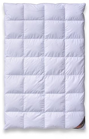 daunen-federn.de Canada Daunendecke 155x220 WARM, Hochwertiges Luxus Winter Daunenbett – kanadische Polar Landdaunen Klasse 1, Made in Germany