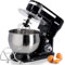 Geepas 5L Food Stand Mixer | 1000W Stainless Steel Mixing Bowl & Splash Guard | 6 Speed with Pulse & Balloon Whisk Flat Beater & Dough Hook | 2 Years Warranty