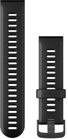 Garmin Wechsel-Armband, 22mm, Silikon, Schwarz, passend für Forerunner 945/935, einfach ein- und ausklicken, Wechsel ohne Werkzeug möglich