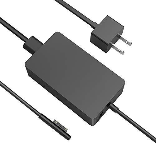 Surface Book Charger, AYNEFF 15V 4A 65W Surface Pro Power Supply Compatible with Microsoft Surface Book Surface Laptop Surface Pro 9 Pro 8 Pro 7 Pro 6 Pro 4 X, Surface Go, 5.9ft DC Cable with USB 5V