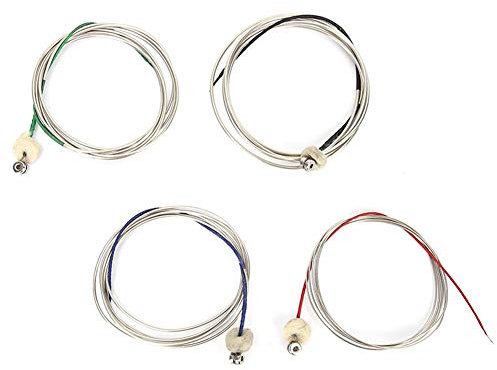 Zetiling Kontrabass Saite, Stahl Kontrabass Saiten Professionelles Musikinstrument Zubehör für Bass