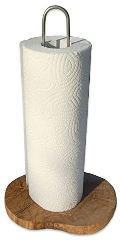 D.O.M.® Kitchen Roll Holder Olive Wood Design