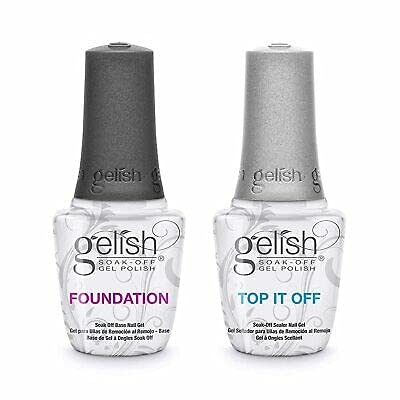 Gelish Dynamic Duo Foundation Base Coat & Top It Off Top Coat, 30 ml