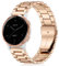 Issinlky métal Bracelet pour Garmin Vivoactive 4S/Venu 2S/Venu 3S/Vivomove 3S,18mm Bracelet acier inoxydable pour Fossil Femme Gen 6/Fossil Femme Gen 5E/Fossil Femme Q Venture HR Gen 4