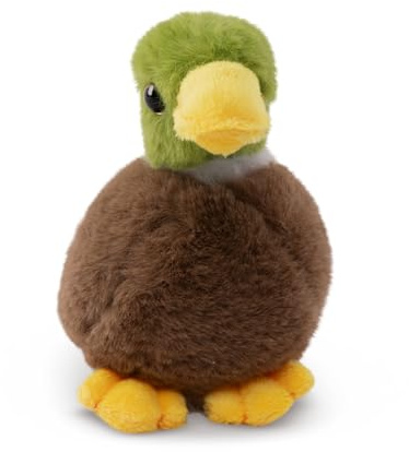 Living Nature SMOLS Mallard Duck Plush Toy | Soft Toy Gift For Kids | Naturli Eco-Friendly Plush, Grey