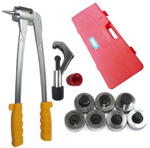 10 – 28 mm manual de expansión de tubos de tubo de plomero, expansor de tuberías, juego de alicates de expansión de tubos, herramienta de prensa, kit de herramientas de aire acondicionado, cortador de