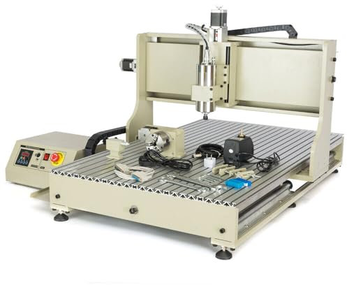 CNC6090GZ - Fresadora de metal CNC (4 ejes, metal y madera, motor de husillo de 2200 W, USB, modelo CNC6090GZ)