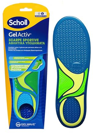 Dr. Scholl's Solette Scarpe GelActiv con Tecnologia GelWave Ammortizzante, Comfort e Sostegno per Scarpe Sportive, Ritagliabili, Taglia 40-46.5