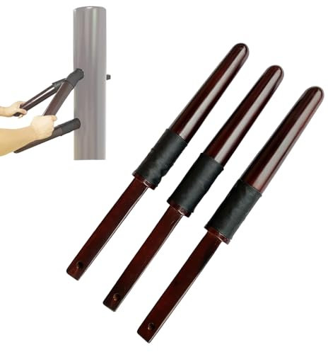 LANGSTON Wing Chun Holzpuppenarm, Wing Chun Puppentraining, Holzpuppen-Ersatzarme, Geeignet für 3,8 x 3,8 cm große Löcher, Chinesisches Kong Fu Wing Chun Trainingszubehör,3pcs,3.8cm Hole