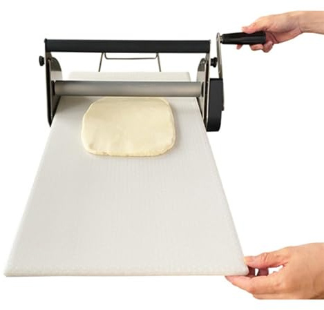 Faltbare Nudelrolle, 12-Zoll-Teigrolle Aus Edelstahl, Manuelle Teigrolle, Tisch-Teigrolle, Einstellbare Dickeneinstellungen, Zur Herstellung Von BläTterteig