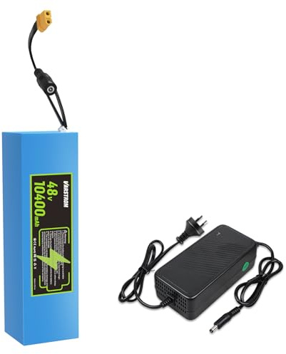Varstrom 48V 10.4Ah Lithium-Ion Battery – Power Pack with 30A BMS, Compatible with 250W Electric Bike Conversion Motor Kit, E-Bike, Scooter, Motorcycle, Tricycle