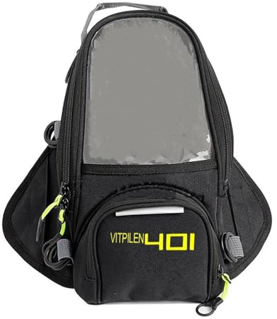 Aimazom Sacoche Réservoir Moto Sac de Rangement pour Hus&qvarna pour Svartpilen 401 pour Vitpilen 401 Sac De Réservoir De Carburant Portable Moto(D)