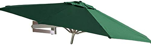 Parasol d'extérieur inclinable de 2,1 m pour terrasse, jardin et balcon en aluminium durable, vert, parfait pour la protection solaire