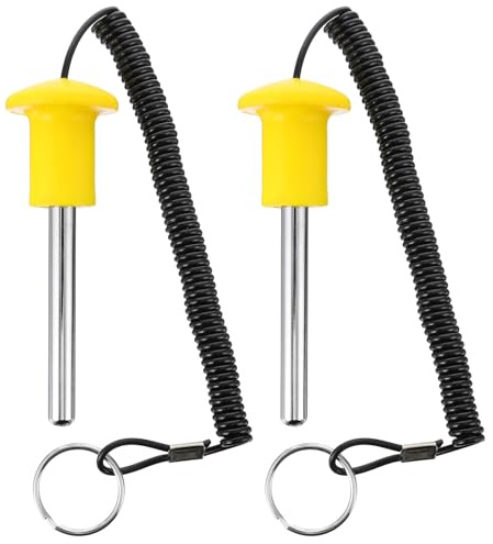 Milisten 2 Stück Gewichtssackstifte – Magnetischer Gewichtsstapelstift mit Federseil, universeller Ersatz – 8 mm robuster Bolzeneinsatz für Heim-Fitnessgeräte-Zubehör