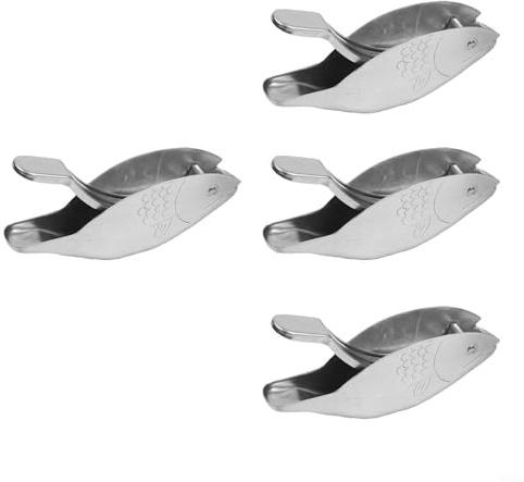 Cushteg Exprimidor de limón de acero inoxidable para cocina, exprimidor manual de cítricos hecho de acero inoxidable 304 de grado alimenticio, diseño compacto de 12,5 x 2,7 x 5,5 cm para limones