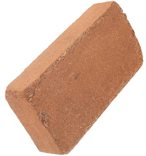 MOBUTOFU Blocco di Terriccio di Cocco Organico 650g per Piantare Piante e Fiori, Pellet di Fibra di Cocco Compresso per Semina Interni ed Esterni, Terreno da Giardino Nutriente e Compatto