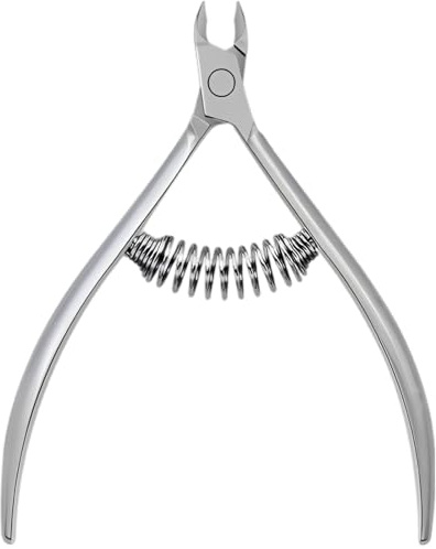 Nagelbandsklippare professionella, rostfritt stål nagelbandsskärare för naglar, pärla kromplätering, 4 mm exakt käk, ergonomiskt handtag, 40 g 40 g lätt manikyrverktyg