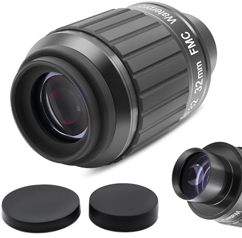 Astromania Teleskop Okular 5.1 cm 32mm 82 Grad Ultraweitwinkel, Teleskop Zubehör mit Filtergewinde & Multi-Beschichtung, Wasserdicht & beschlagsicher, UWA Kompaktes Okular für astronomische