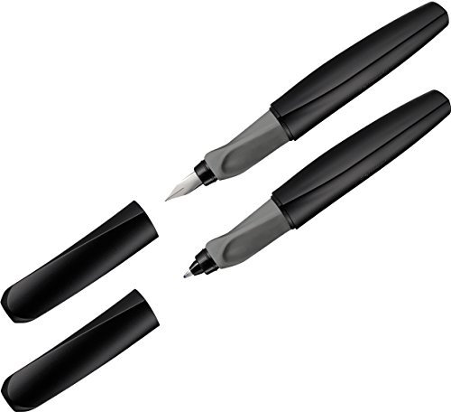 Pelikan Twist (Schwarz, 2er Set Tintenroller + Füller)