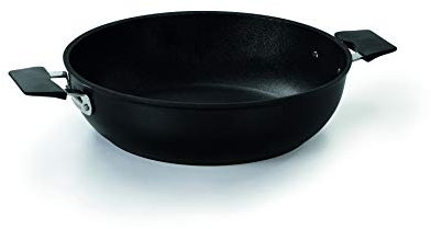 Barazzoni 33 Carati Tegame cm 28 Novita Made in Italy Rivestimento Polvere di Diamente Naturale Induzione Nickel Free PFOA Free