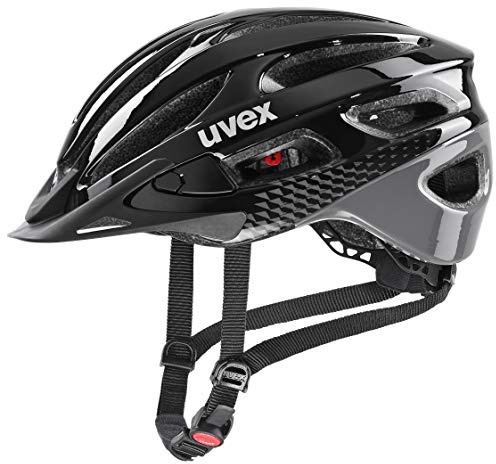 uvex true - lätt allroundhjälm för dam - individuell storleksanpassning - anpassad för LED-belysning - black - grey - 52-55 cm