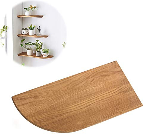 XXSC-ZC Eichen-Holz-Wand Lagerung Regal Multifunktionales Corner Organizer Pflanze Ständer, Wohnzimmer Küche Schlafzimmer Dekoration,Left,60cm