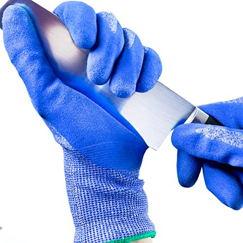 S&R Cut-Resistant Work Gloves – Size XL/10 | Nitrile-Coated, Non-Slip, Touch-Sensitive | EN 388 Certified for Construction, Automotive & Assembly