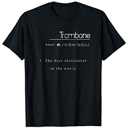 Lustiges Posaunist Jazz Musik Geschenk Posaune T-Shirt