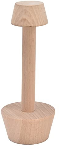 Holz Krautstampfer, 14,6cm Kitchen Craft Teigstampfer mit Ø 4cm 6cm Doppelter Stampfscheiben, Kartoffelstampfer Gewürz Stampfer für Gemüse Obst Muffins Pecan Pies Cheesecak