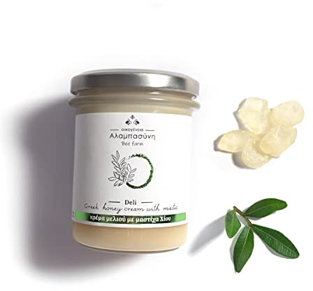Alabasinis Crème de Miel au Mastic de Grèce 100% Naturelle & Artisanal 250g | Saveur Unique, Douce et Authentique
