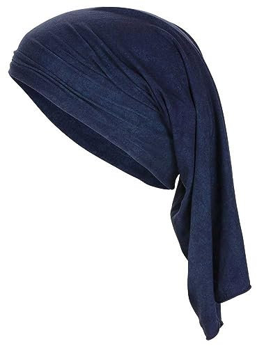 fashy Damen Wöhlfühlhaube Turban ohne, blau, One Size