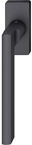 FSB Fenstergriff 34 1035 eckige Rosette, Aluminium schwarz matt