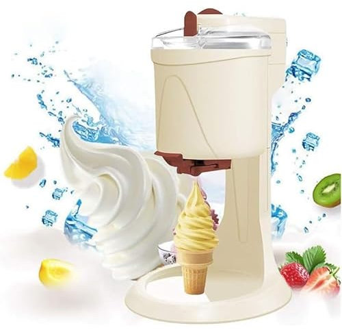 SZAJOR Mini Machines à crème glacée, Machine à crème glacée Molle, Machine à Cornets de crème glacée entièrement Automatique