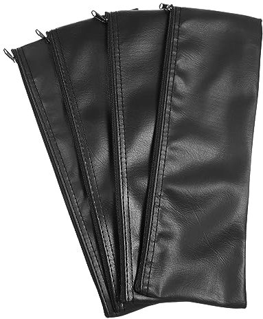 Abaodam Mikrofondasche Mikrofon Mit Box 8 STK Mikrofon Aufbewahrungstasche Mikrofone Mikrofontasche Mikrofon- Geldbeutel Für Scheine Stoßfester Mikrofonkoffer Tragetasche Für Mikrofonständer Black Pu