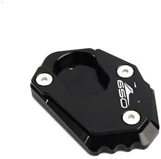 Motorradständer Motorrad Seitenständer Puck Motorräder Für Kawasaki Z 900 Z 650 Z900 Z 650 2017-2020 Motorrad CNC Kickstand Fuß Seitenständer Verlängerungspolster Unterstützung(Schwarz)