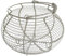 F Fityle Contenitore per cestello portauova in filo metallico, organizer decorativo, supporto da banco, cestino per raccogliere le uova, portauova di, Bianco