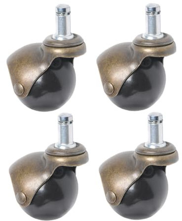 Healifty 4stücke Kugelrolle Stuhlrolle Lenkrolle Antike Bronze Caster Wheels Für Möbel Stuhl Ersatz Oder Neubau Zu Hause Büro Industrie Kurzflorige Teppiche