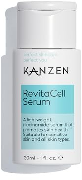 Kanzen Skincare RevitaCell Niacinamid Serum 30ml – Hudserum För Fläckar, Porförfining Och Jämn Hudton Med Vitamin B3