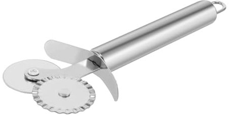 CIYODO Cortador De Pizza De Doble Cabezal Tijera Pizza Cuchillo De Encaje Para Masa Inoxidable Herramienta Para Hornear